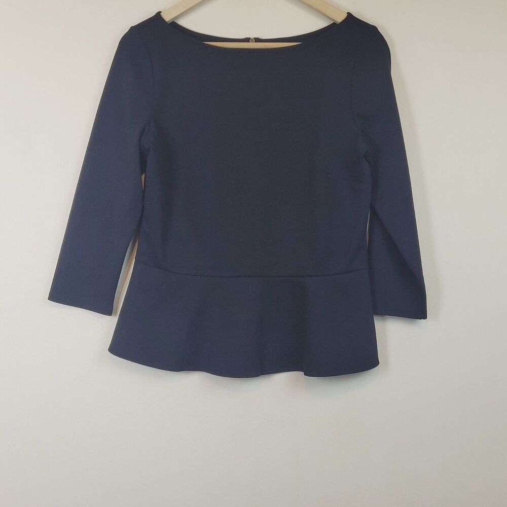 Loft Top Womens Size Small Black  3/4 Sleeve Top Size